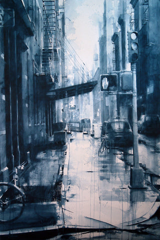 Crosby Street from Spring, rain -  Tim Saternow - McGaw Graphics