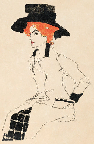 Portrait of a Woman, 1910 -  Egon Schiele - McGaw Graphics