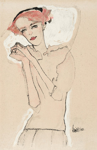 Portrait of a Woman (II), 1910 -  Egon Schiele - McGaw Graphics