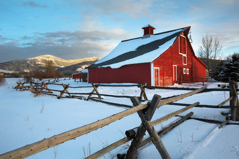 Red Barn in Bozeman, Montana -  Jason Savage - McGaw Graphics