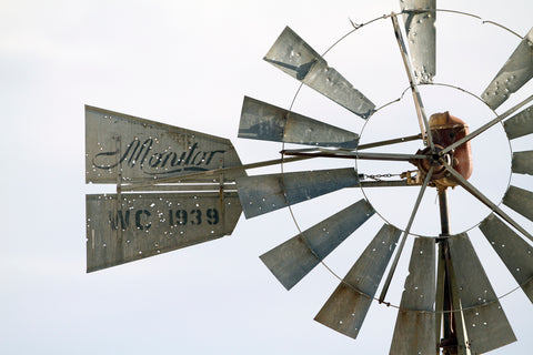 Old Montana Windmill with Bullet Holes -  Jason Savage - McGaw Graphics