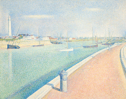 The Channel of Gravelines, Petit Fort Philippe, 1890 -  Georges Seurat - McGaw Graphics