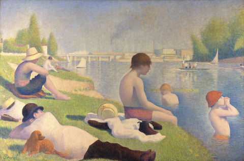 Bathers at Asnieres, 1884 -  Georges Seurat - McGaw Graphics