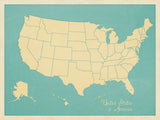 USA Map (blue) -  Sparx Studio - McGaw Graphics