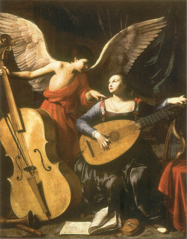 St. Cecilia and the Angel -  Carlo Saraceni - McGaw Graphics