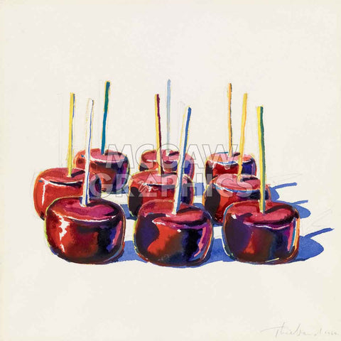Nine Jelly Apples, 1964 -  Wayne Thiebaud - McGaw Graphics