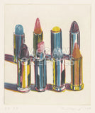 Eight Lipsticks, 1988 -  Wayne Thiebaud - McGaw Graphics