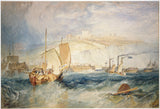 Dover Castle from the Sea (for "Marine Views:), 1822 -  J.M.W. Turner - McGaw Graphics