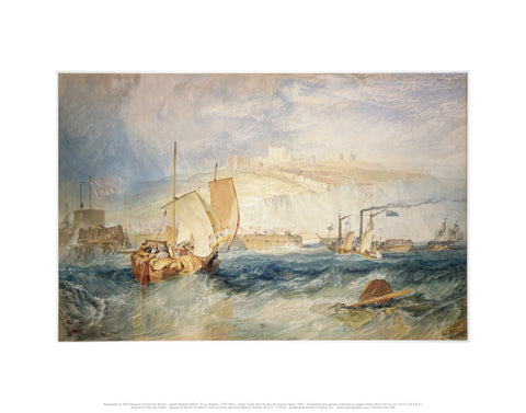 Dover Castle from the Sea (for "Marine Views:), 1822 -  J.M.W. Turner - McGaw Graphics