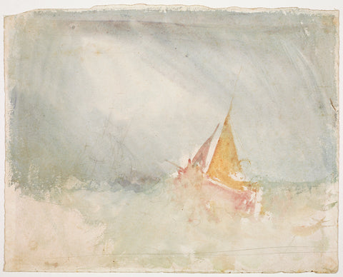 Ship and Cutter, about 1825 -  J.M.W. Turner - McGaw Graphics