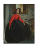 Portrait of Mademoiselle, called Girl with Red Vest, February 1864 -  Jacques-Joseph Tissot - McGaw Graphics