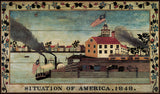 Situation of America, 1848 -  Unknown Artist - McGaw Graphics