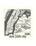 New York Map -  Urban Cricket - McGaw Graphics