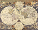 New World Map, 17th Century -  Visscher - McGaw Graphics