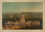 View of Washington City, c. 1869 -  Vintage Reproduction - McGaw Graphics