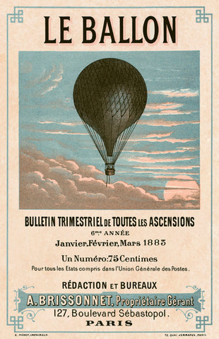 Le Ballon, Paris -  Vintage Reproduction - McGaw Graphics