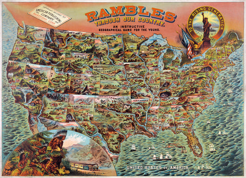 Rambles through our Country -  Vintage Reproduction - McGaw Graphics