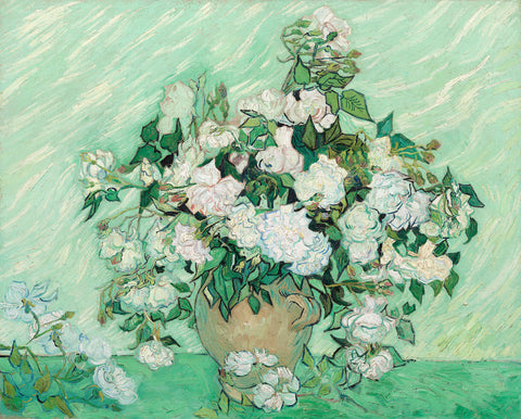 Vase with Pink Roses, 1890 -  Vincent van Gogh - McGaw Graphics