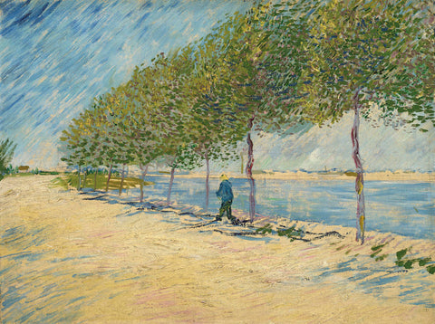 Road Along the Seine near Asnieres, 1887 -  Vincent van Gogh - McGaw Graphics