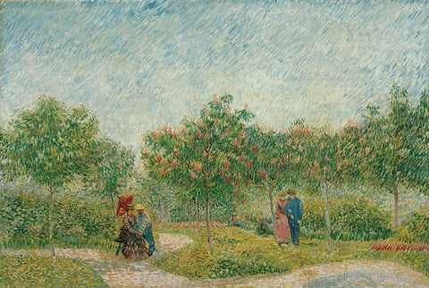 Garden with Courting Couples: Square Saint-Pierre, 1887 -  Vincent van Gogh - McGaw Graphics