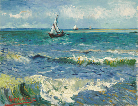 The Sea at Les Saintes-Maries-de-la-Mer, 1888 -  Vincent van Gogh - McGaw Graphics