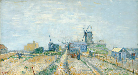 Montmartre: Windmills and Allotments, 1887 -  Vincent van Gogh - McGaw Graphics