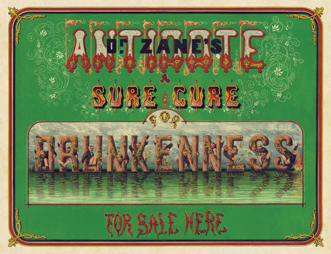 Dr. Zane’s Antidote, c. 1864 -  Vintage Reproduction - McGaw Graphics