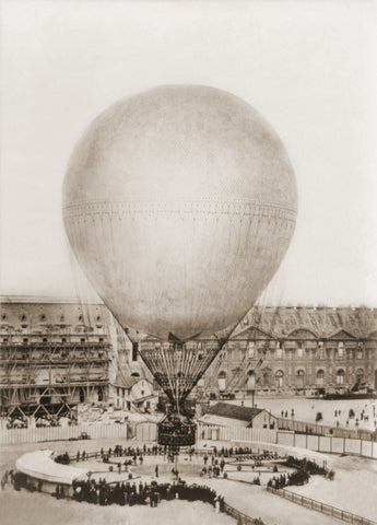 Mr. Henry Giffard’s Balloon at the Tuilleries, 1878 -  Vintage Photography - McGaw Graphics