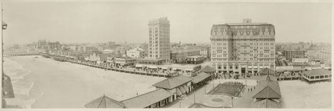 Atlantic City, NJ skyline from Garden Pier, 1917 -  Vintage Photography - McGaw Graphics