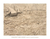 Boats at Saintes-Maries, 1888 -  Vincent van Gogh - McGaw Graphics