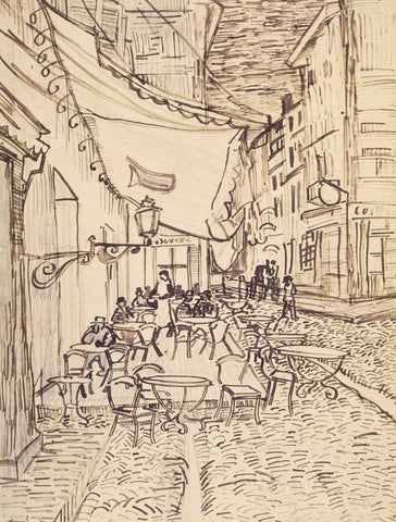 Cafe Terrace at Night, 1888 -  Vincent van Gogh - McGaw Graphics