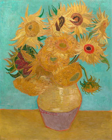 Vase with Twelve Sunflowers, 1889 -  Vincent van Gogh - McGaw Graphics