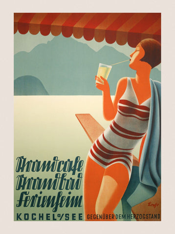 Strandcafe Strandbad Ferienheim -  Vintage Posters - McGaw Graphics
