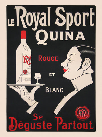 Le Royal Sport Quina Rouge et Blanc -  Vintage Posters - McGaw Graphics