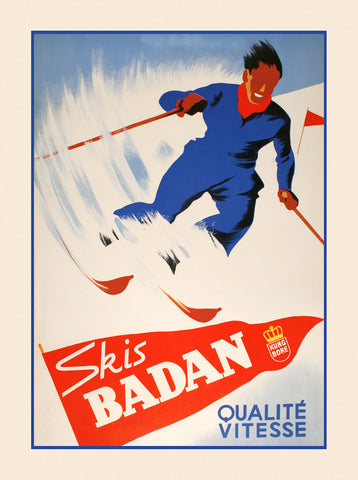 Skis Badan -  Vintage Posters - McGaw Graphics
