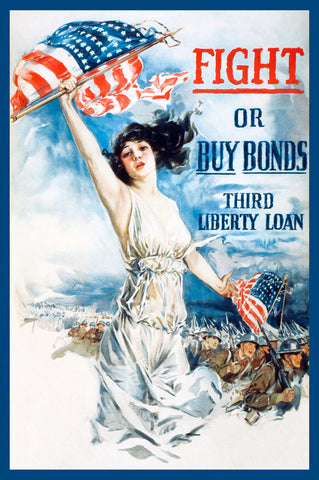 Fight or Buy Bonds -  Vintage Reproduction - McGaw Graphics