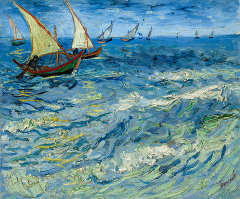Seascape at Saintes-Maries, 1888 -  Vincent van Gogh - McGaw Graphics