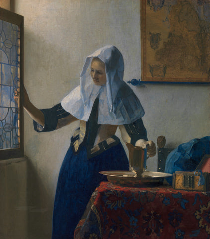 Young Woman with a Water Pitcher, ca. 1662 -  Johannes Vermeer - McGaw Graphics
