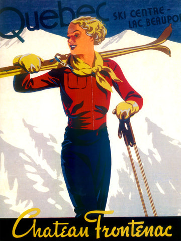 Ski Quebec -  Vintage Sophie - McGaw Graphics