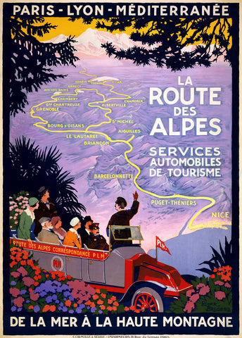 La Routes des Alpes -  Vintage Sophie - McGaw Graphics