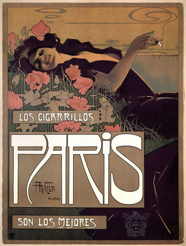 Paris Cigarettes, 1901 -  Vintage Sophie - McGaw Graphics