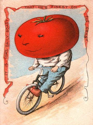Tomato on Bike -  Vintage Sophie - McGaw Graphics