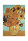 Sunflowers on Blue, 1888 -  Vincent van Gogh - McGaw Graphics