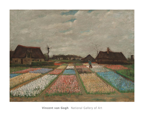 Flower Beds in Holland, c. 1883 -  Vincent van Gogh - McGaw Graphics