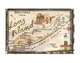 Greetings from Long Island -  Vintage Vacation - McGaw Graphics