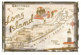 Greetings from Long Island -  Vintage Vacation - McGaw Graphics