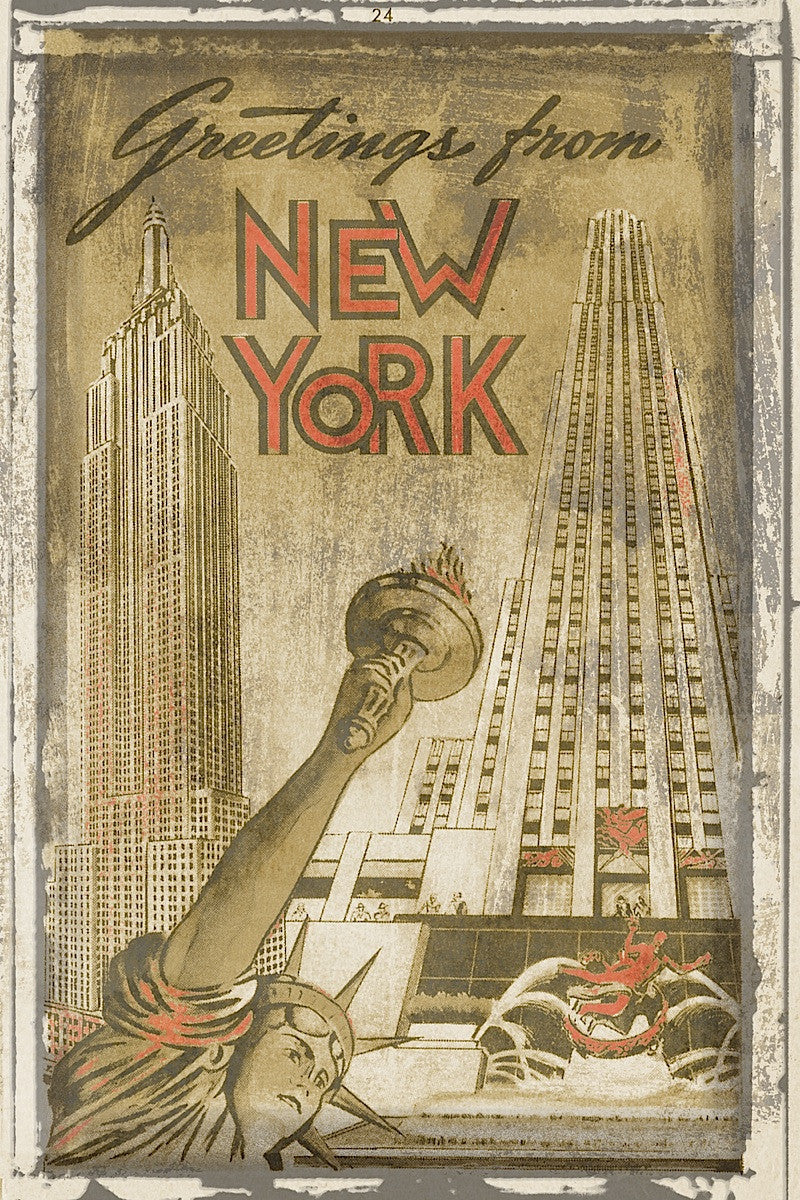 ニューヨークのポストカード Greetings from New York | McGaw Graphics