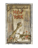 Greetings from New York -  Vintage Vacation - McGaw Graphics