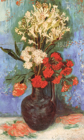 Vase with Carnations and Other Flowers, 1886 -  Vincent van Gogh - McGaw Graphics