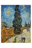 Country Road in Provence by Night, c. 1890 -  Vincent van Gogh - McGaw Graphics
